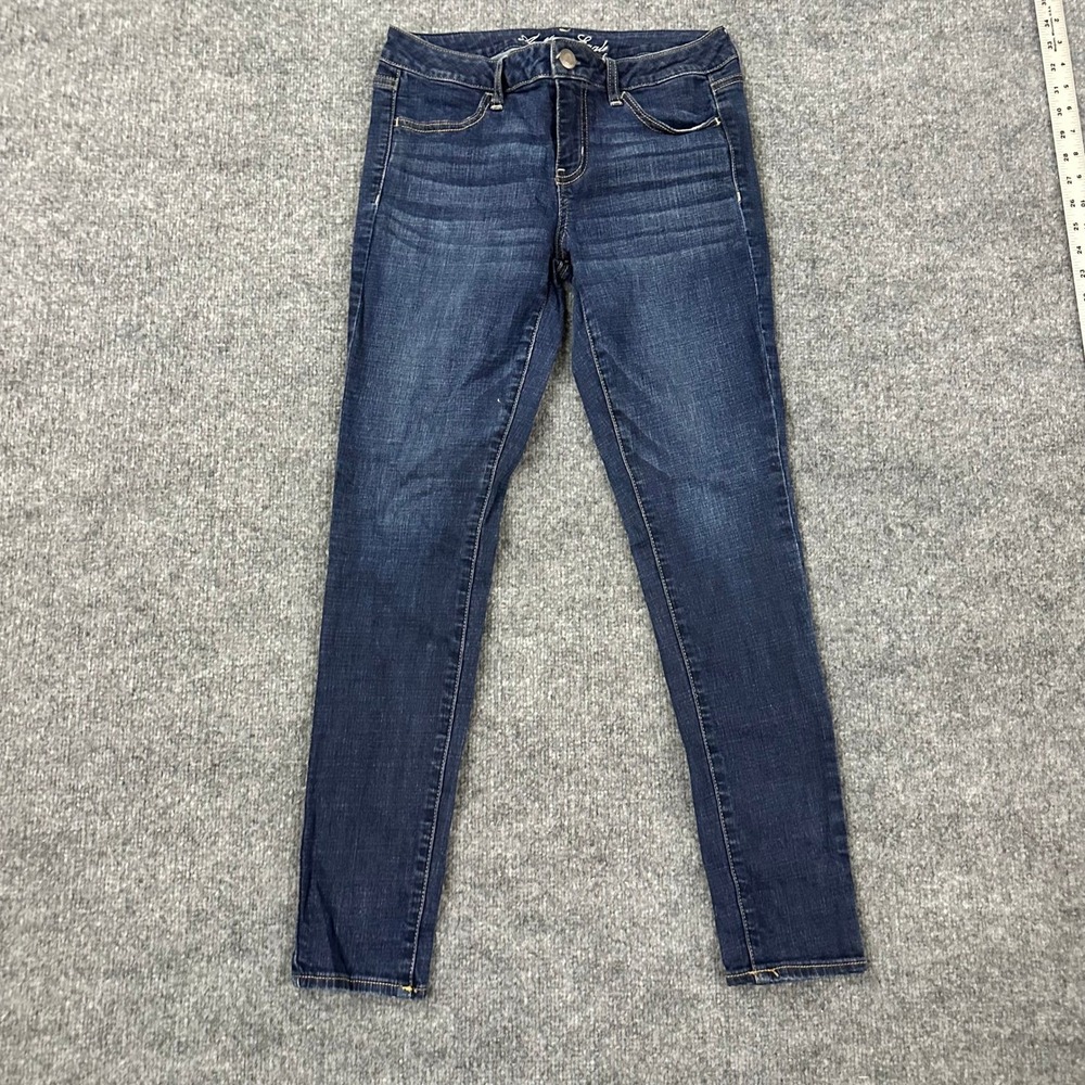 American Eagle Jeggings Womens Size 10 Dark Wash Skinny Stretch Denim Casual